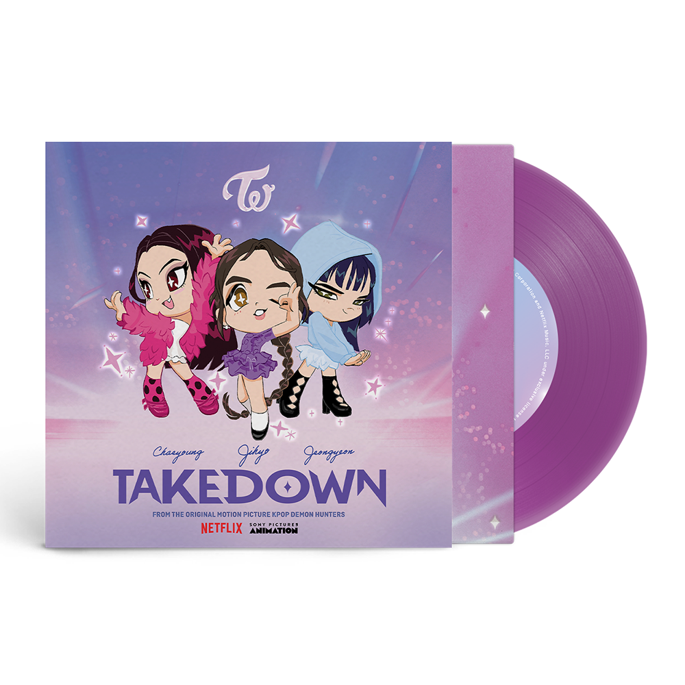 TAKEDOWN from the Netflix Film KPop Demon Hunters (Violet Vinyl) 7”